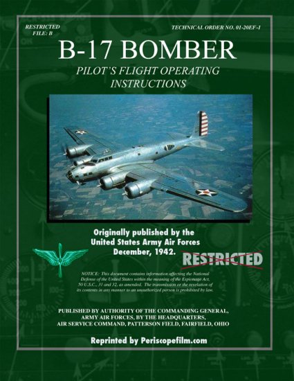 B-17 Bomber Pilots Flight Operating Manual - Click Image to Close