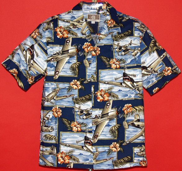 Pacific Warbirds Shirt 250.074 Navy - Click Image to Close