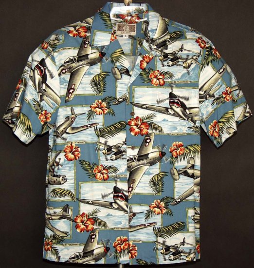 Pacific Warbirds Shirt 250.074 Blue - Click Image to Close